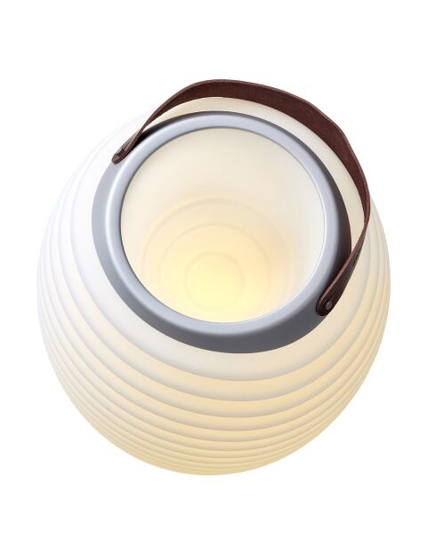 Lampe Enceinte Bluetooth sans fil Synergy 65 blanche - 41x41x71.5 cm