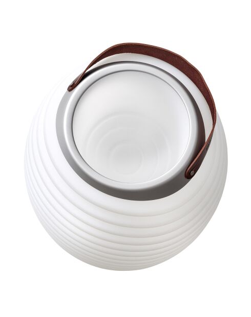 Lampe Enceinte Bluetooth sans fil Synergy 65 blanche - 41x41x71.5 cm