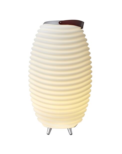 Lampe Enceinte Bluetooth sans fil Synergy 65 blanche - 41x41x71.5 cm