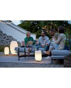 Lampe Enceinte Bluetooth sans fil Synergy 50  blanche - 31.7x31.7x56.3 cm