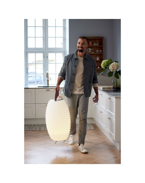 Lampe Enceinte Bluetooth sans fil Synergy 65  blanche - 41x41x71.5 cm