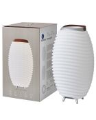 Lampe Enceinte Bluetooth sans fil Synergy 65  blanche - 41x41x71.5 cm