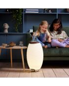 Lampe Enceinte Bluetooth sans fil Synergy 50  blanche - 31.7x31.7x56.3 cm