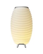 Lampe Enceinte Bluetooth sans fil Synergy 50  blanche - 31.7x31.7x56.3 cm