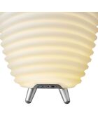 Lampe Enceinte Bluetooth sans fil Synergy 50  blanche - 31.7x31.7x56.3 cm