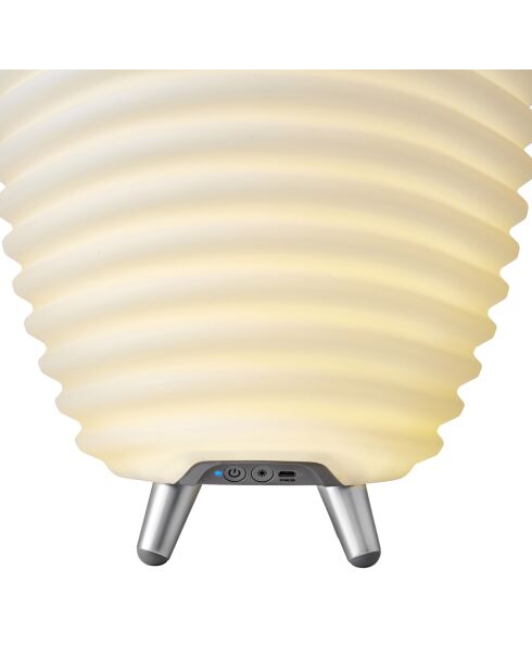 Lampe Enceinte Bluetooth sans fil Synergy 50  blanche - 31.7x31.7x56.3 cm