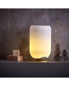 Lampe Enceinte Bluetooth sans fil Atmos par Jacob Jensen Design laiton - 21.5x21.5x35.3 cm