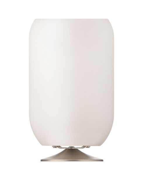 Lampe Enceinte Bluetooth sans fil Atmos par Jacob Jensen Design argenté brossé - 21.5x21.5x35.4 cm