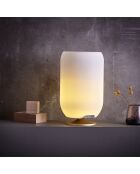 Lampe Enceinte Bluetooth sans fil Atmos par Jacob Jensen Design laiton - 21.5x21.5x35.3 cm