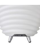 Lampe Enceinte Bluetooth sans fil Synergy 65  blanche - 41x41x71.5 cm