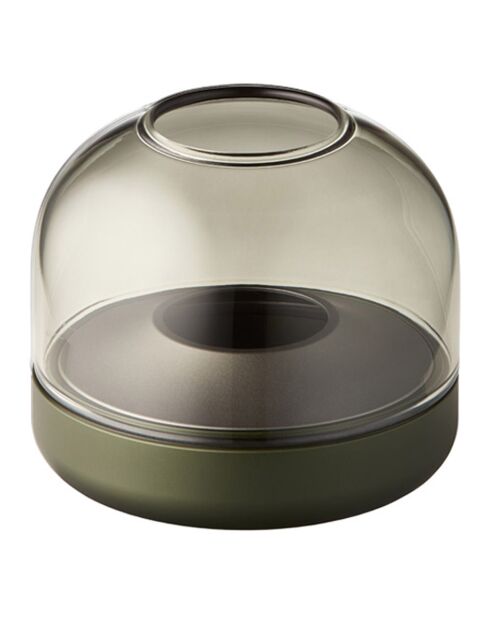 Bougeoir Glow 08  vert - D.9.4x8.1 cm