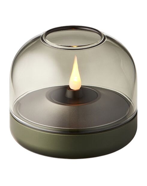 Bougeoir Glow 08  vert - D.9.4x8.1 cm