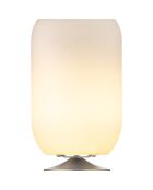 Lampe Enceinte Bluetooth sans fil Atmos par Jacob Jensen Design argenté brossé - 21.5x21.5x35.4 cm