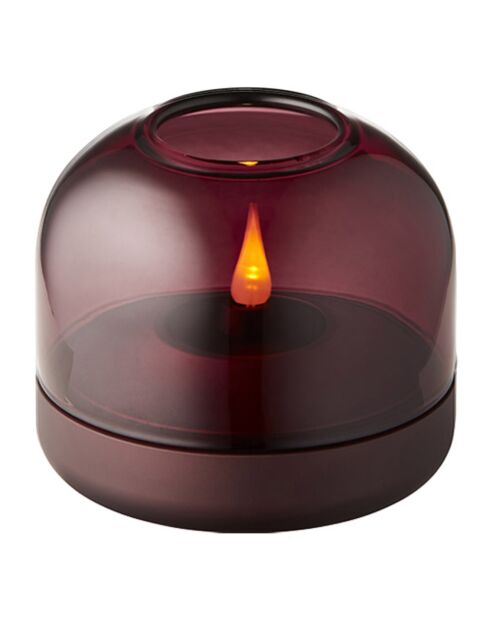 Portacandele viola Glow 08 - D.9,4x8,1 cm