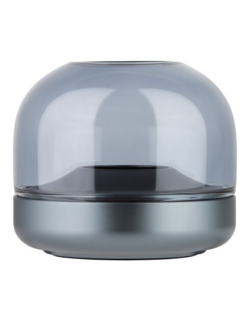 Bougeoir Glow 08  gris bleu - D.9.4x8.1 cm
