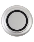 Bougeoir Glow 08  blanc argenté - D.9.4x8.1 cm