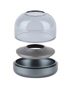 Bougeoir Glow 08  gris bleu - D.9.4x8.1 cm