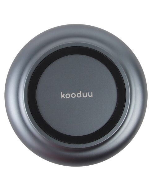 Bougeoir Glow 08  gris bleu - D.9.4x8.1 cm