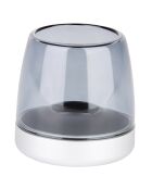 Bougeoir Glow 10 blanc argenté - D.9.4x9.3 cm