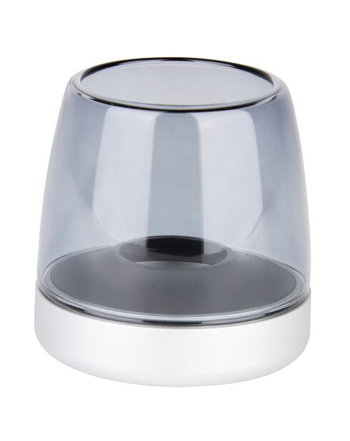 Bougeoir Glow 10 blanc argenté - D.9.4x9.3 cm