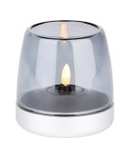 Bougeoir Glow 10 blanc argenté - D.9.4x9.3 cm