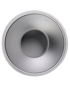Bougeoir Glow 10 blanc argenté - D.9.4x9.3 cm