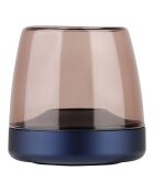 Bougeoir Glow 10 bleu foncé - D.9.4x9.3 cm