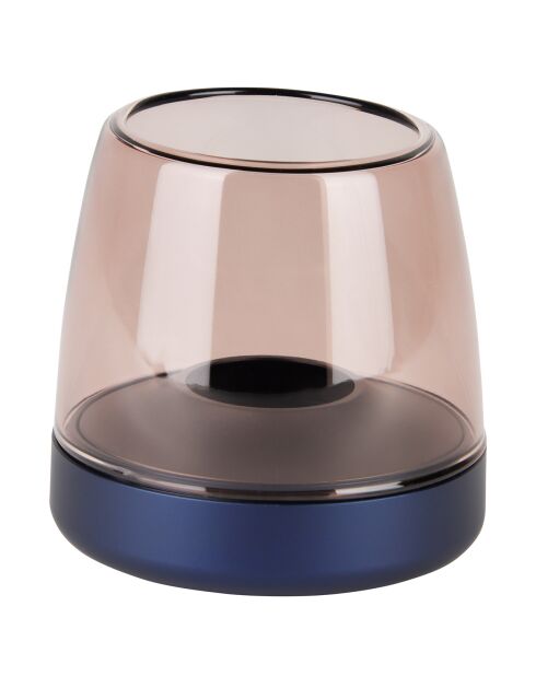Bougeoir Glow 10 bleu foncé - D.9.4x9.3 cm