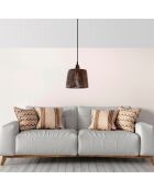 Sospensione Akin marrone - 20x15x60 cm