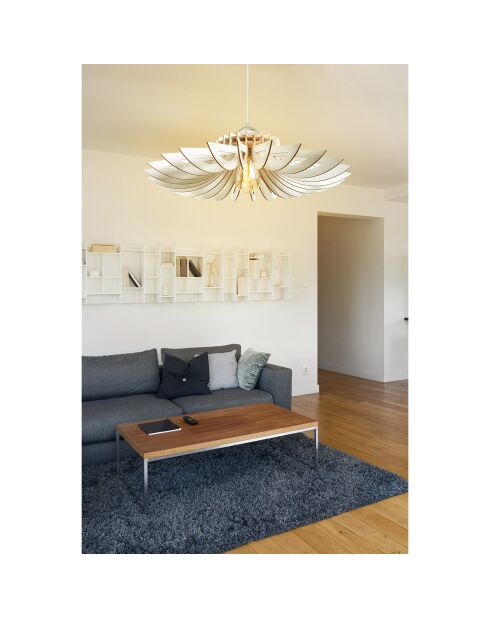 Suspension Daisy 160-T blanche - D.52x11x45 cm