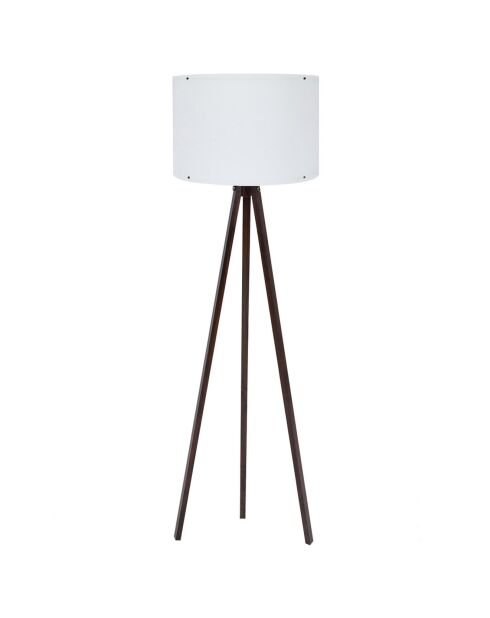 Lampada da terra 128 bianco/marrone chiaro - D.38x25 cm