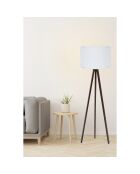 Lampada da terra 128 bianco/marrone chiaro - D.38x25 cm