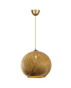 Suspension Nest  doré/marron - D.38x34x70 cm