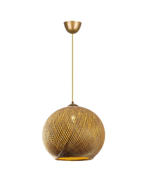 Suspension Nest  doré/marron - D.38x34x70 cm