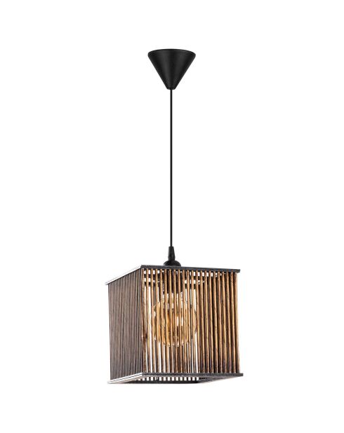 Suspension Structure cubique marron - 21x21x60 cm