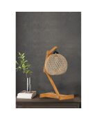 Lampada da tavolo Beehive ecru/marrone - D.24x22x50 cm