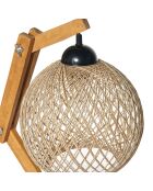 Lampada da tavolo Beehive ecru/marrone - D.24x22x50 cm