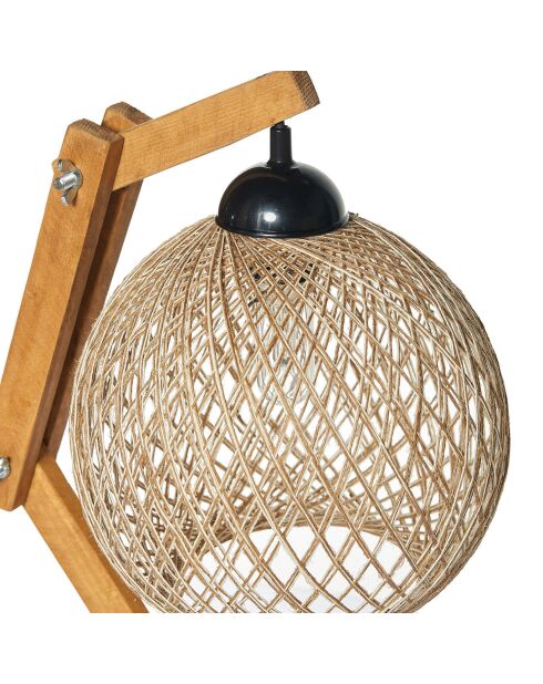 Lampada da tavolo Beehive ecru/marrone - D.24x22x50 cm