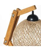 Lampada da tavolo Beehive ecru/marrone - D.24x22x50 cm