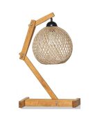 Lampada da tavolo Beehive ecru/marrone - D.24x22x50 cm