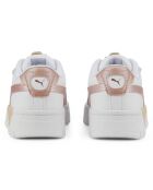 Baskets en Cuir Cali Dream Shiny Pack blanc/rose