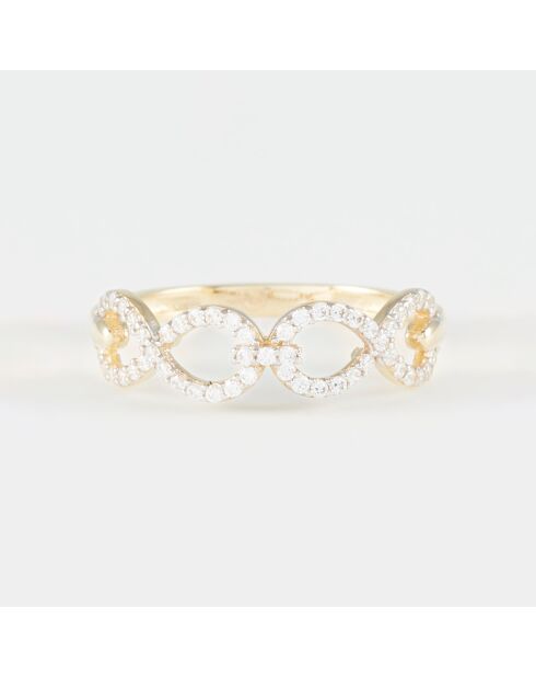 Anello Mayfair Zirconium in oro giallo