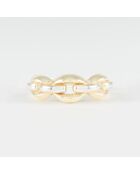 Bague Grain de Café or bicolore
