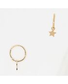Boucle d'oreille unitaire Isis or jaune