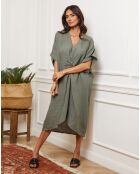 Robe 100% Lin Ambra kaki