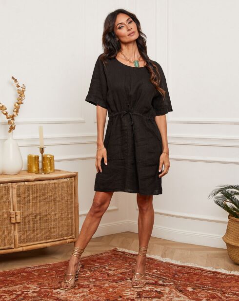 Robe 100% Lin Amerik noire