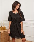 Robe 100% Lin Amerik noire