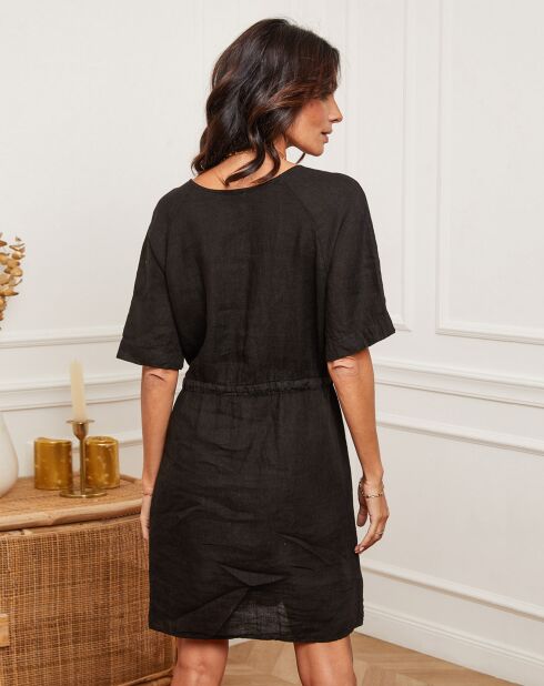 Robe 100% Lin Amerik noire