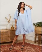 Robe 100% Lin Ania ciel