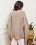 Tunique 100% Lin Brandy taupe